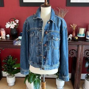 Madewell boxy crop denim jacket